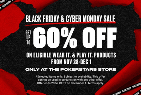 PokerStars Store Drops Up to 60% Off for Black Friday