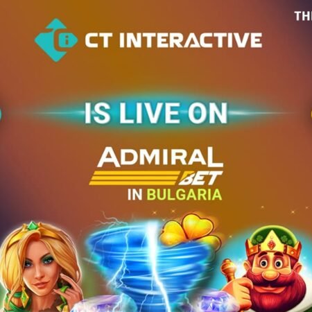 CT Interactive goes live on Admiralbet.bg