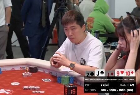 Poker Player Attempts Insane Bluff Vs. Nut Straight at Final Table Playing for $1.1 Million