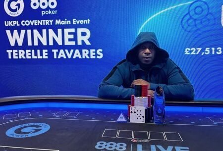 Terelle Tavares Goes Wire-to-Wire at 888poker UKPL Coventry (£27,518*)