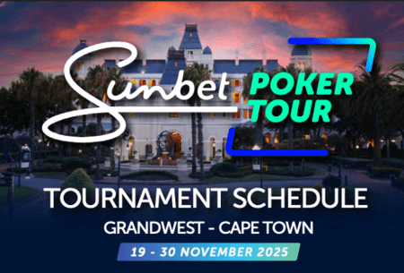 SunBet Poker Tour GrandWest Returns with R10 Million GTD