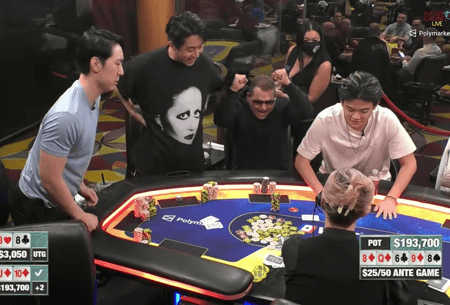 Quads Lose to Straight Flush for Six-Figure Pot and No Bad Beat Jackpot Bailout