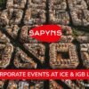 Sapyns delivers company events at ICE & iGB Live