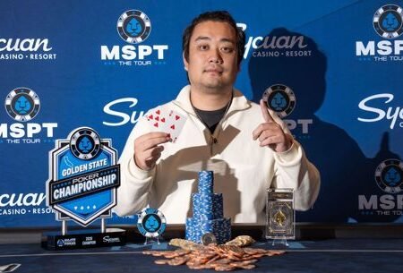 Zilong Zhang MSPT Golden State Poker Championship After Friend Talks Him Into Playing