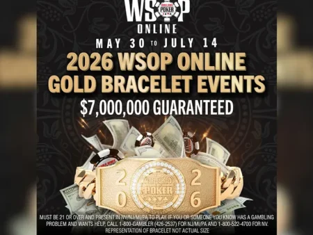 30 Bracelets and 50 Main Event Seats Up For Grabs in WSOP Online Series