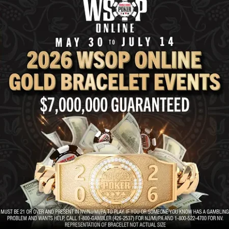 30 Bracelets and 50 Main Event Seats Up For Grabs in WSOP Online Series