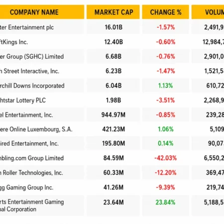 Gambling Market Stocks Snapshot: May 12-18, 2026