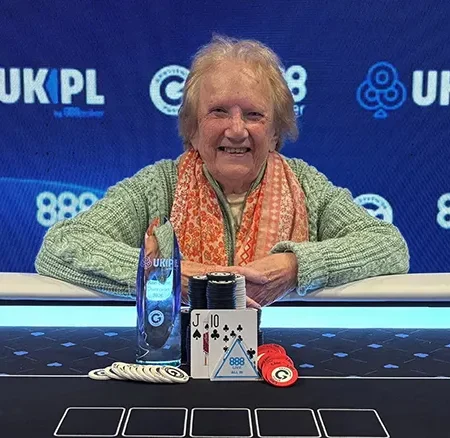 83-Year-Old Lilian Welch Crowned 888poker UKPL Blackpool Champion