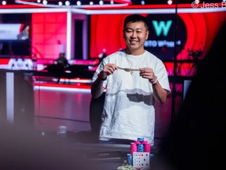 Yang Wang Denies Jesse Lonis Heads-Up in Event #5: $5,000 Pot-Limit Omaha