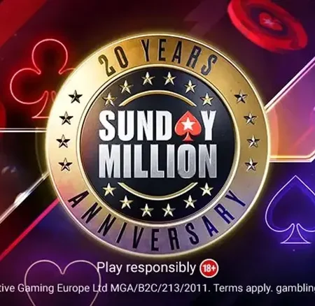 PokerStars Sunday Million 20th Anniversary Comes With $5M Guaranteed