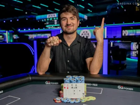 Dzmitry Urbanovich Wins First Bracelet in Event #80: $10k 8-Game Mix
