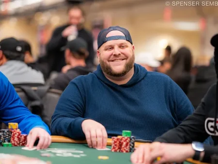 Nick Rigby Calls All-In Bet with Half a ‘Dirty Diaper’ in the Main Event