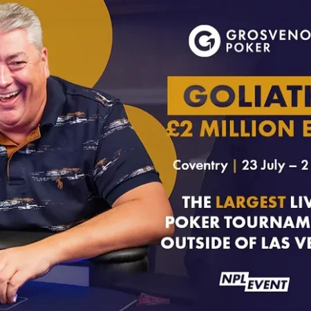 Grosvenor Poker To Stream Nine Days of Goliath Action