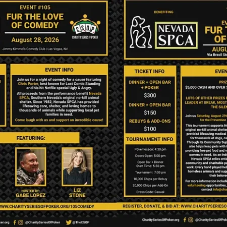 CSOP Raising Money for Homeless Pets With Comedy Night and Poker Tournament