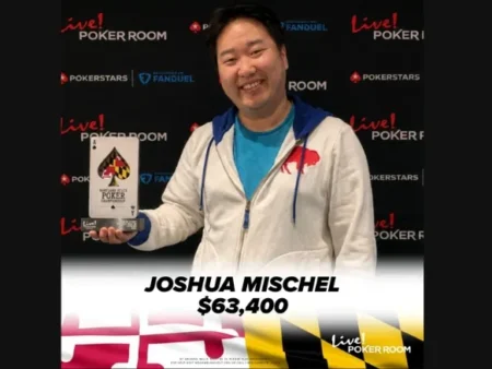 Joshua Mischel Triumphs as Maryland State Poker Championships Main Event Gets Underway