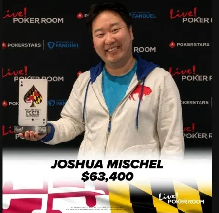 Joshua Mischel Triumphs as Maryland State Poker Championships Main Event Gets Underway