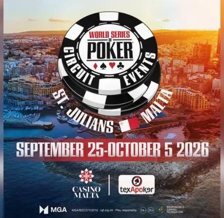WSOP Circuit Visits Malta This September with €1,500 Main Event