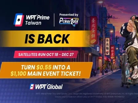 Satellite into WPT Prime Taiwan for as Little as $0.55 Thanks to WPT Global
