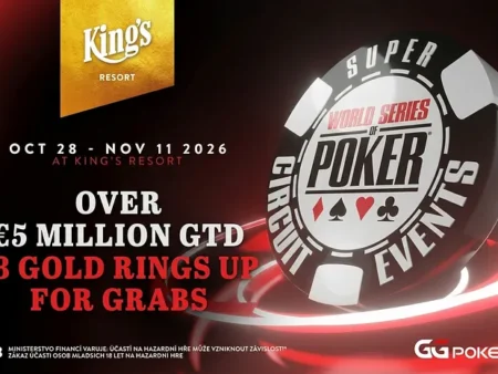 Rings at King’s! WSOP Super Circuit in Rozvadov October 28-November 11